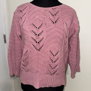 Vintage Knit Maven Pink Sweater